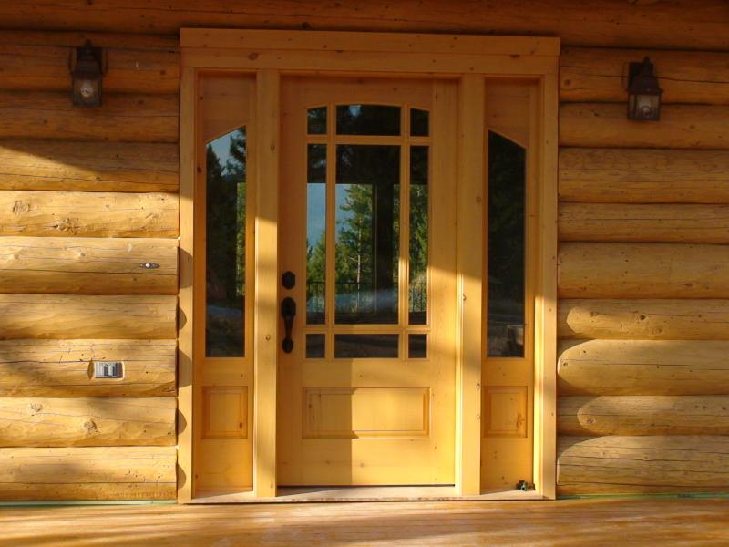 Rustic pine, continous arch, raised panels
